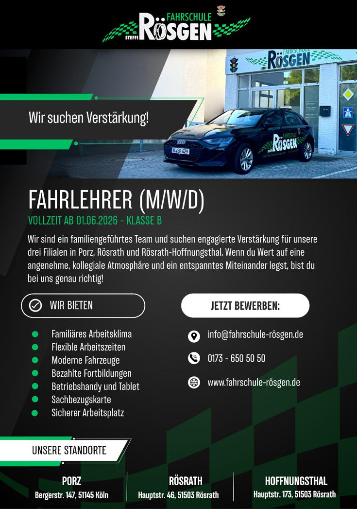 Wir suchen Verstärkung! Wir suchen Verstärkung!